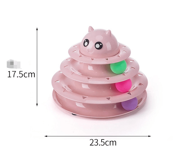 4 - Tier Cat Toy Carousel - PetEase