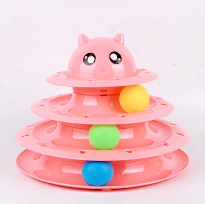 4 - Tier Cat Toy Carousel - PetEase