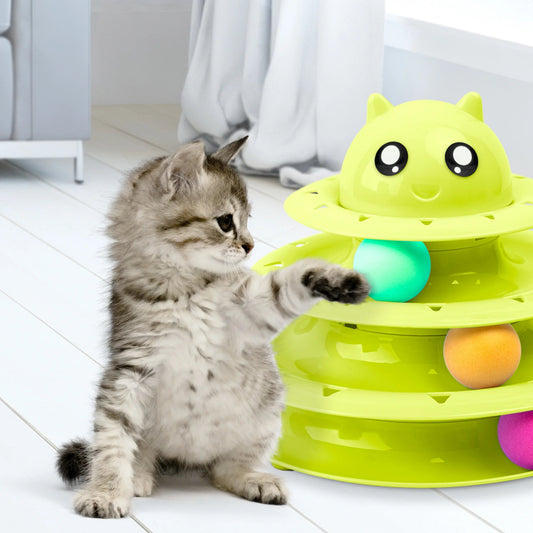 4 - Tier Cat Toy Carousel - PetEase