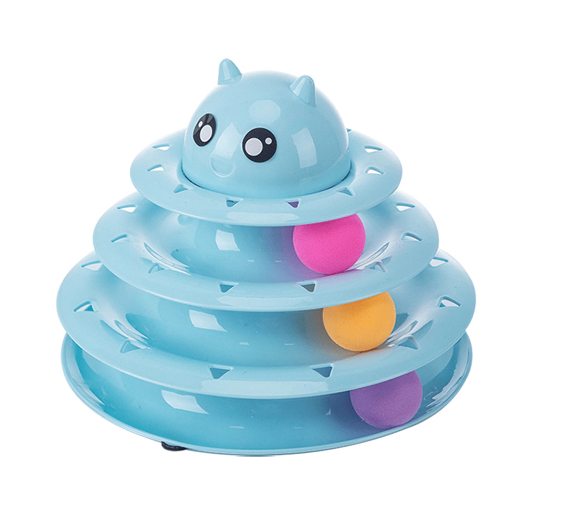 4 - Tier Cat Toy Carousel - PetEase