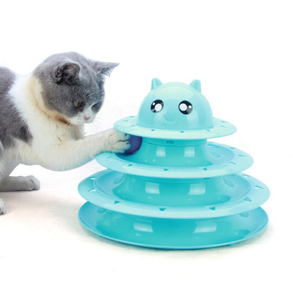 4 - Tier Cat Toy Carousel - PetEase
