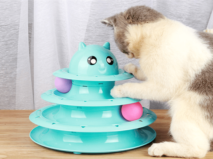 4 - Tier Cat Toy Carousel - PetEase