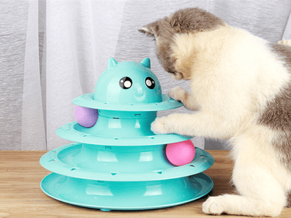 4 - Tier Cat Toy Carousel - PetEase