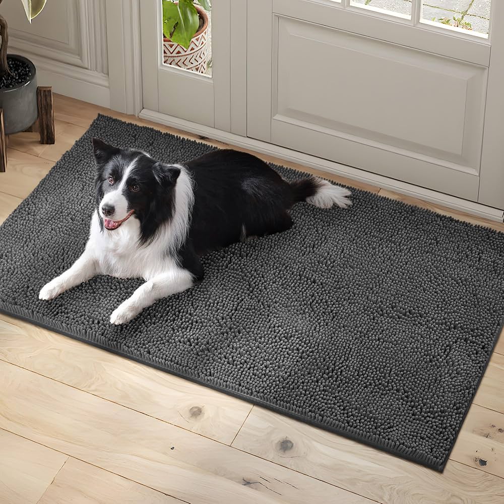 Absorbent Muddy Paw Dog Mat - PetEase