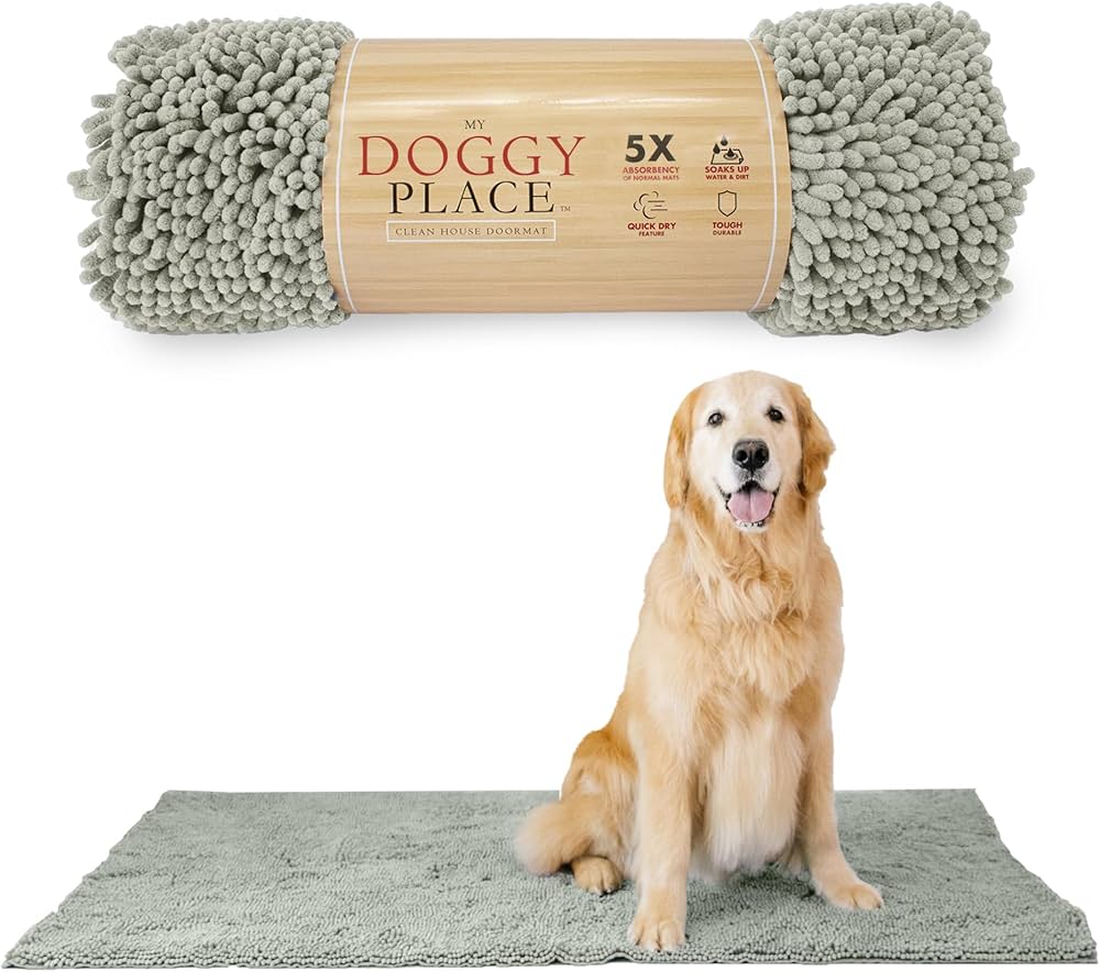 Absorbent Muddy Paw Dog Mat - PetEase