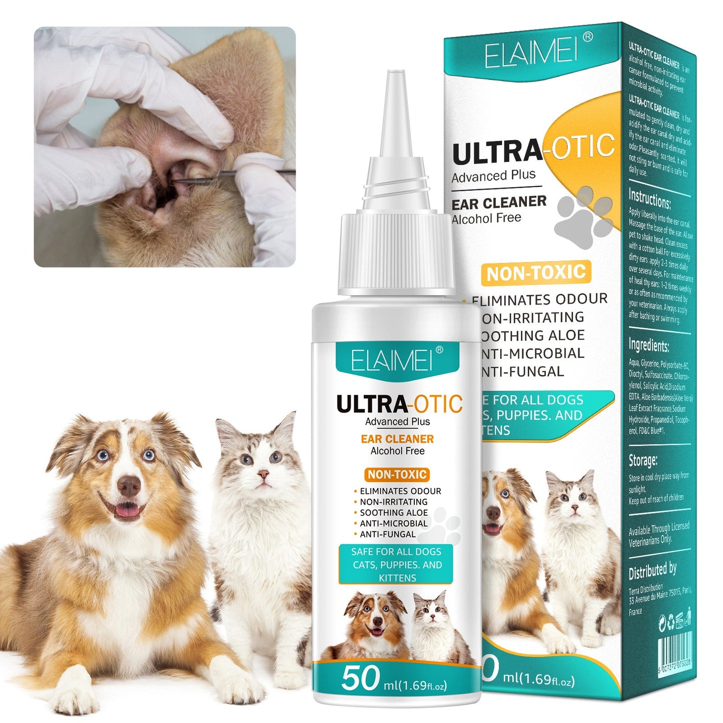Pet Ear Cleaner 50ml - PetEase